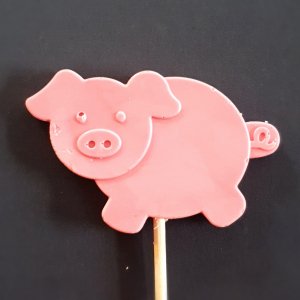 pink chocolate pig